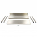Masa inox 160 x 60 x 85 cm - cu polita si inaltator la perete Masa inox 160 x 60