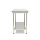 Masa inox 60 x 60 x 85 cm cu polita