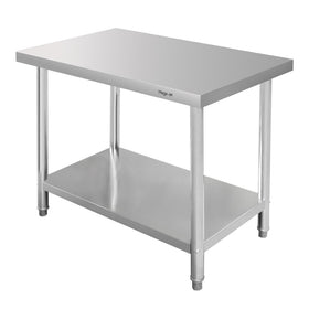 Masa inox 100x70xH85 cm, cu 1 polita Masa centrală de lucru cu
