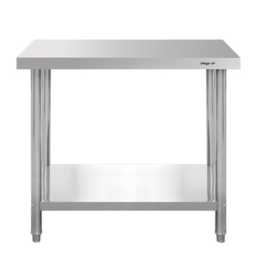 Masa inox 100x70xH85 cm, cu 1 polita Masa centrală de lucru cu