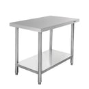 Masa inox 100x70xH85 cm, cu 1 polita Masa centrală de lucru cu
