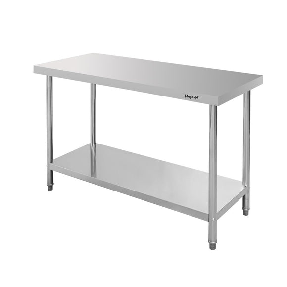 Masa inox 120x70xH85 cm, cu 1 polita Masa centrală de lucru cu