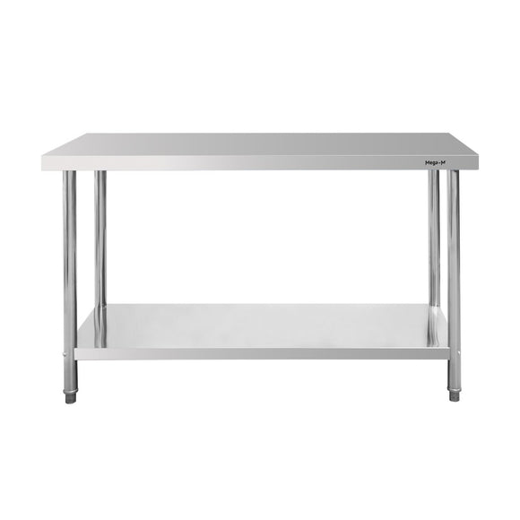 Masa inox 120x70xH85 cm, cu 1 polita Masa centrală de lucru cu