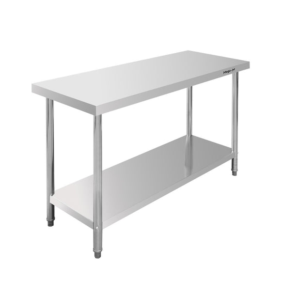 Masa inox 120x70xH85 cm, cu 1 polita Masa centrală de lucru cu