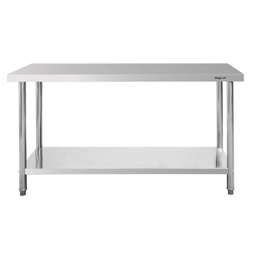 Masa inox 150x60xH85 cm, cu 1 polita Masa centrală de lucru cu