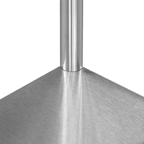 Masa inox 150x60xH85 cm, cu 1 polita Masa centrală de lucru cu