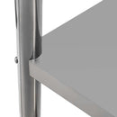 Masa inox 160x60xH85 cm, cu 2 polite Masa centrală de lucru cu