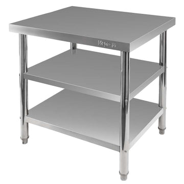 Masa inox 80x60xH85 cm, cu 2 polite Masa centrală de lucru cu