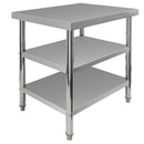 Masa inox 80x60xH85 cm, cu 2 polite Masa centrală de lucru cu