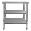 Masa inox 80x60xH85 cm, cu 2 polite Masa centrală de lucru cu