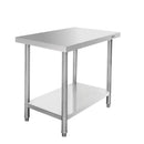 Masa inox 80x70xH85 cm, cu 1 polita Masa centrală de lucru cu