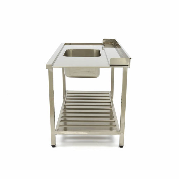 Masa de intrare pentru masina de spalat vase 140x75 cm cu 1 cuva 50x40xh25 cm Scaparea de vasele murdare in