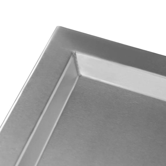 Masa mobila din inox cu trei sertare 60x60xH85 cm Dulapior mobil din inox cu