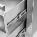 Masa mobila din inox cu trei sertare 80x60xH85 cm Dulapior mobil din inox cu