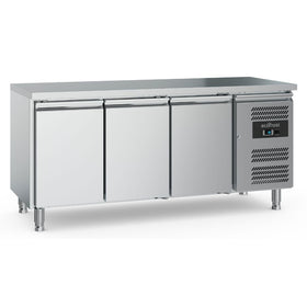 Masa rece inox cu 3 usi, temp. 2 8 C, agent frigorific ecologic R290