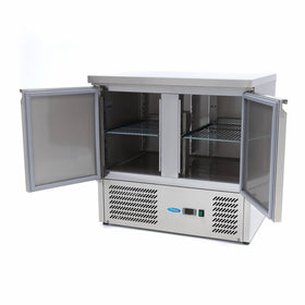 Masa refrigerata inox -2 10C, 2 usi, agregat inferior