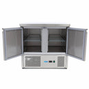 Masa refrigerata inox -2 10C, 2 usi, agregat inferior