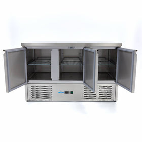 Masa refrigerata inox -2 10C, 3 usi, agregat inferior