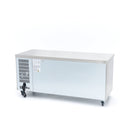 Masa refrigerata inox 2 10C, 3 usi sticla, cu roti Frigiderul tip masa de lucru