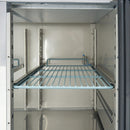 Masa refrigerata inox 2 10C, 3 usi sticla, cu roti Frigiderul tip masa de lucru