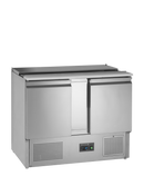 Masa refrigerata inox 2 usi SA, 240 l, +2/+10°C, 175W Tefcold – masă frigorifică inox pentru bucătărie profesională restaurant și HoReCa
