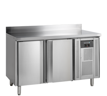 Masa refrigerata inox 2 usi, -2/+8°C, clasa energetica A Tefcold – masă frigorifică inox pentru bucătărie profesională restaurant și HoReCa