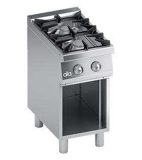 Masina de gatit cu 2 arzatoare, baza deschisa - PERFORMANCE LINE, 14,7 kW