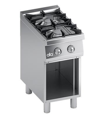 Masina de gatit cu 2 arzatoare, baza deschisa - PERFORMANCE LINE, 17 kW