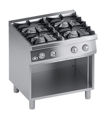 Masina de gatit cu 4 arzatoare, baza deschisa - PERFORMANCE LINE, 29,40 kW