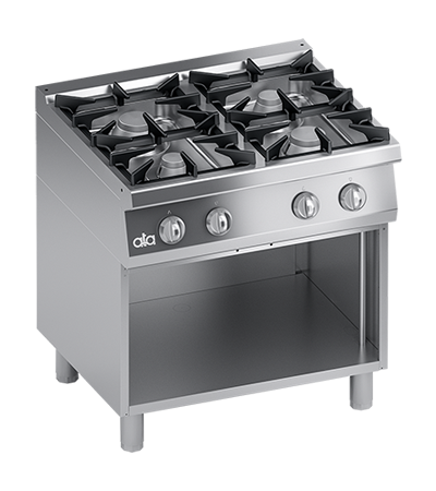 Masina de gatit cu 4 arzatoare, baza deschisa - PERFORMANCE LINE, 34 kW