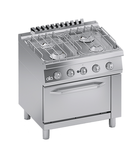 Masina de gatit cu 4 arzatoare, cuptor pe gaz GN 11, 26,30 kW