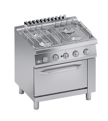 Masina de gatit cu 4 arzatoare, cuptor pe gaz GN 11, 26,30 kW