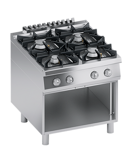 Masina de gatit Aragaz cu 4 focuri, cu baza deschisa - PERFORMANCE LINE, 32 kW