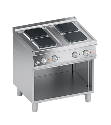 Masina de gatit electrica cu 4 plite dreptunghiulare, baza deschisa, 10.40 kW