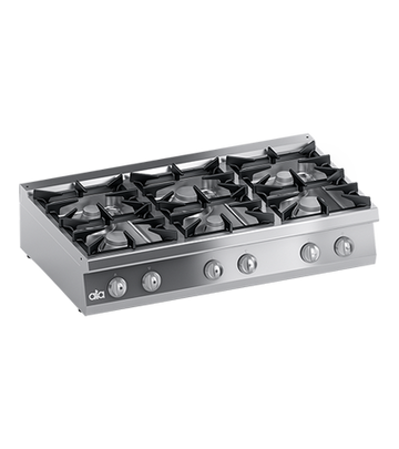 Masina de gatit model model de banc cu 6 arzatoare - PERFORMANCE LINE, 44,10 kW