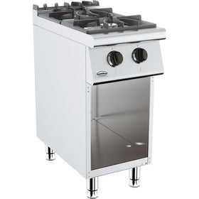 Masina de gatit aragaz cu 2 focuri, baza deschisa, 13 kW Latime mm 400 Adancime mm