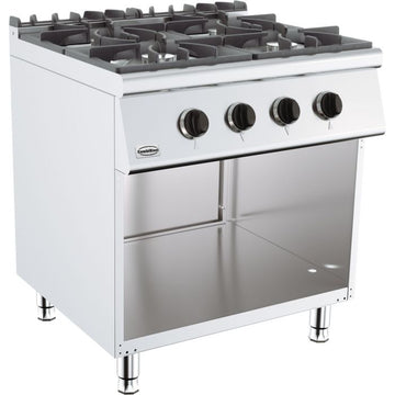 Masina de gatit Aragaz 4 focuri, baza deschisa 26 kW Latime mm 800 Adancime mm