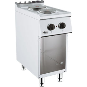 Masina de gatit electrica cu 2 plite rotunde, baza deschisa, 4,1 kW Diametru plita 1x 180 1x