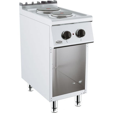 Masina de gatit electrica cu 2 plite rotunde, baza deschisa, 4,1 kW Diametru plita 1x 180 1x