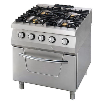 Masina de gatit cu 4 arzatoare, cu cuptor pe gaz, 90cm, 40kW