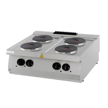 Masina de gatit cu 4 plite rotunde Maxima, alimentare electrica 380V, 10,4 kW