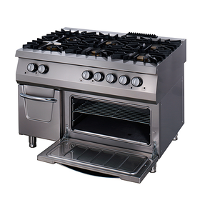 Masina de gatit cu 6 arzatoare, cu cuptor electric, 90cm, 6kW