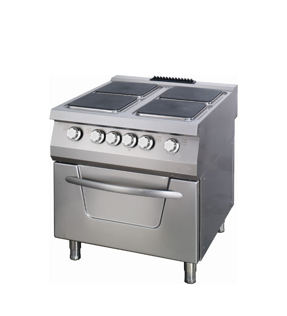 Masina de gatit electrica cu 4 plite, cu cuptor electric, 90cm, 22kW