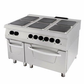 Masina de gatit electrica cu 6 plite, cu cuptor electric, 90cm, 30kW