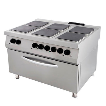 Masina de gatit electrica cu 6 plite, cu cuptor electric, 90cm, 33kW Cautati un aragaz si un