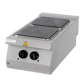 Masina de gatit electrica cu2 arzatoare, model de banc, 90cm, 380V, 8kW