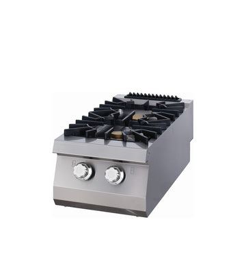 Masina de gatit pe gaz cu 2 arzator, model de banc, 90cm, 16kW