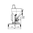 Masina automata de dozat si umplut pneumatica MECH-MASZ D-MAX – inox, dozaj max. 1400 ml – detaliu
