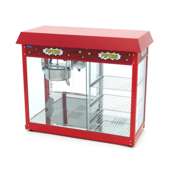 Masina de popcorn cu vitrina incalzita, 150 g, putere 1700W