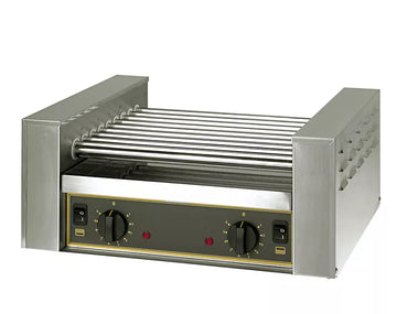 Masina de prajit carnati, hot-dog cu 9 cilindri, 1,1 kw, 230v, capacitate comerciala pentru unitati de alimentatie publica